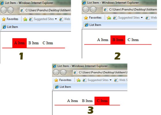 Change Css Class of li in ul onclick
