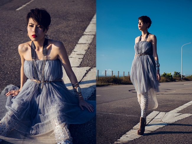 淺灰百褶紗裙 重複穿搭 -6 6 Looks of my Tulle Skirt