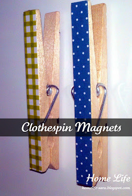 Clothespin magnets