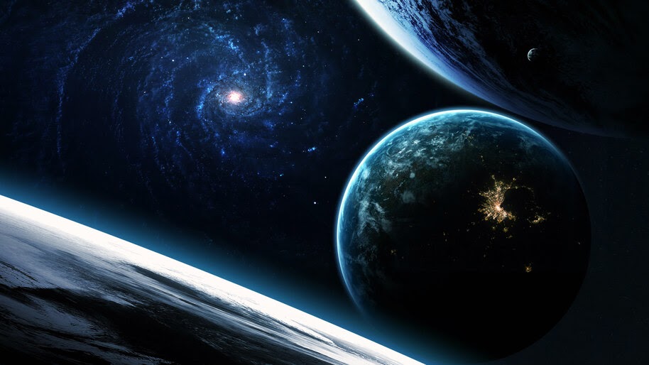 Galaxy Planets Stars Space 4k Wallpaper 4 764