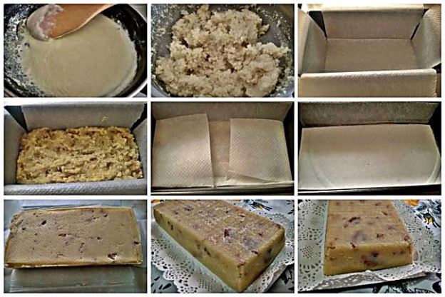 Turrón de nata (crema de leche) y nuez con vainilla