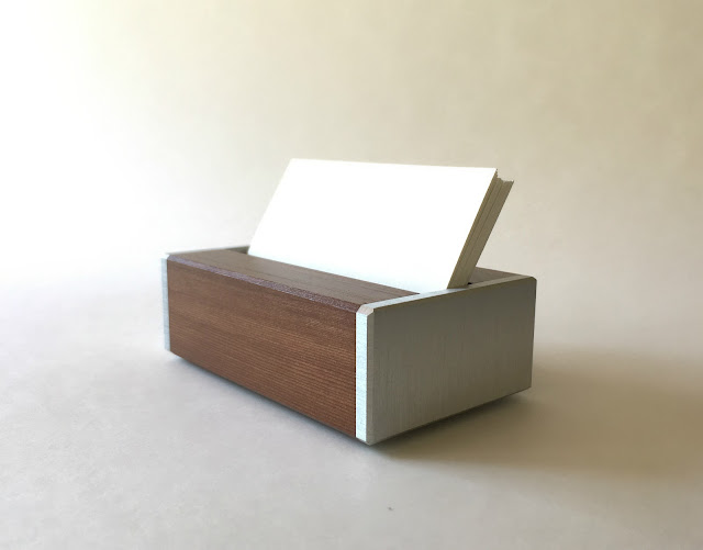 Desk Business Card Holder Modern Dark Recycled Wood And Bright Metal Desk Business Card Holder Modern Dark