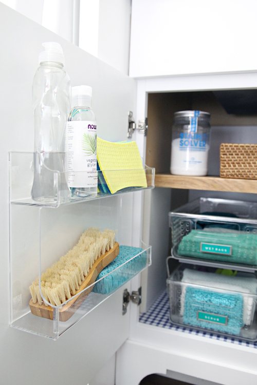 IHeart Organizing: Organizing Under the Laundry Room Sink & a DIY
