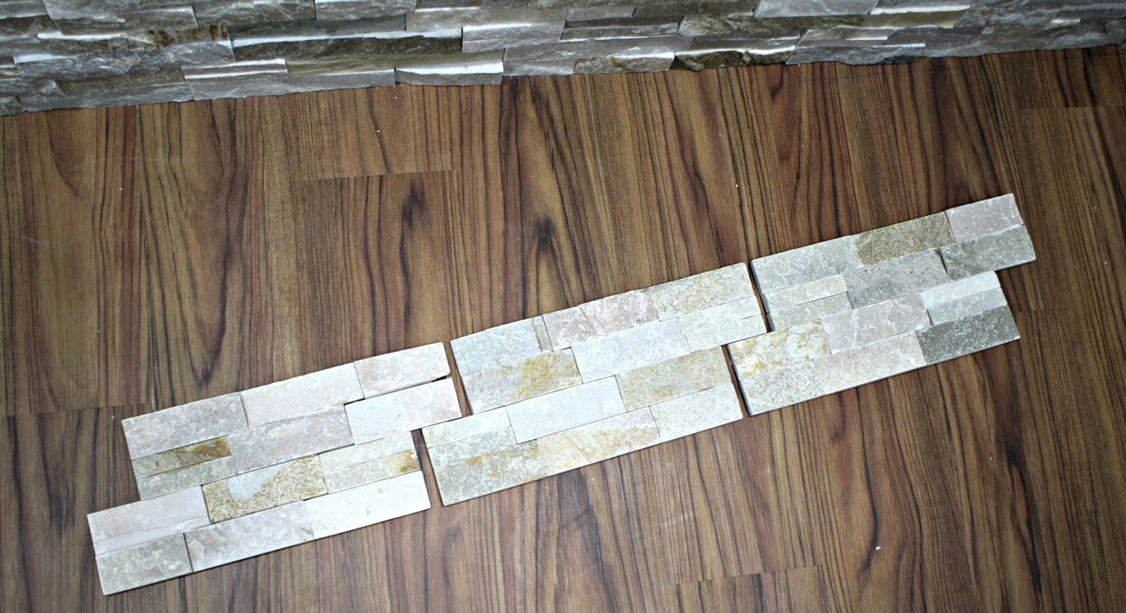 How to install stacked stone tile on a fireplace wall from Thrifty