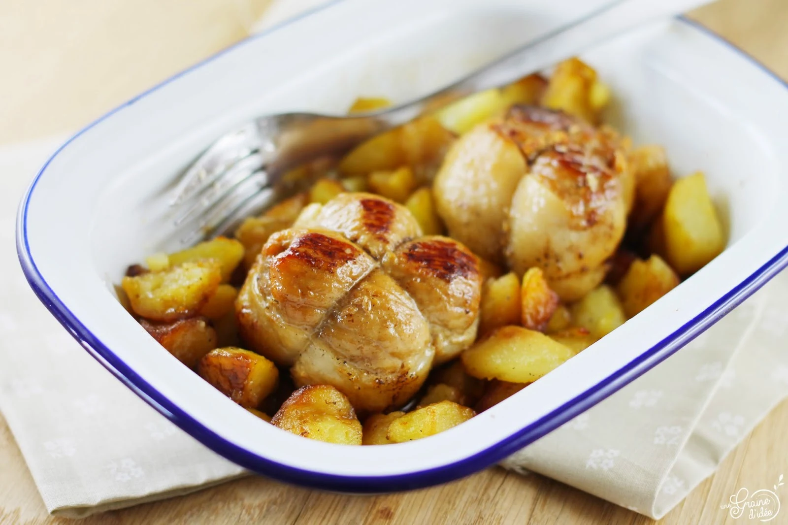 Paupiettes de Porc et Pommes de Terre Sautées | Une Graine d'Idée