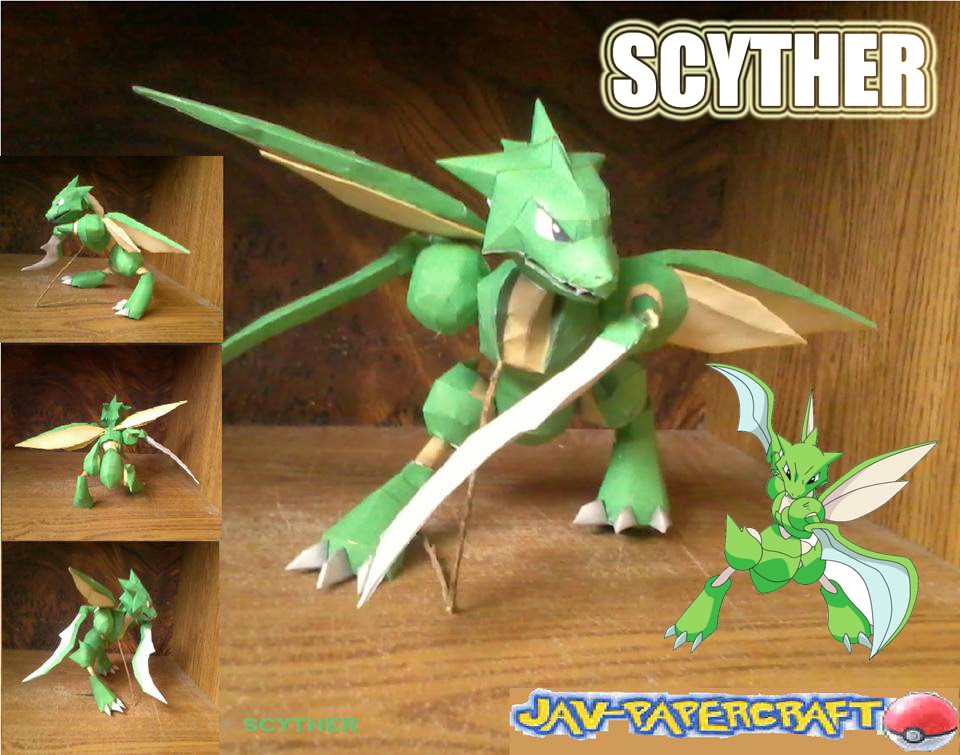 Scyther Paper Model