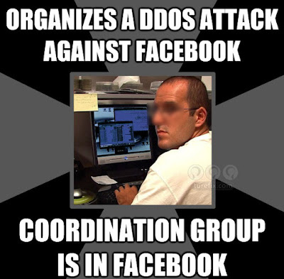 DDoS Attack Against Facebook, funny meme picture