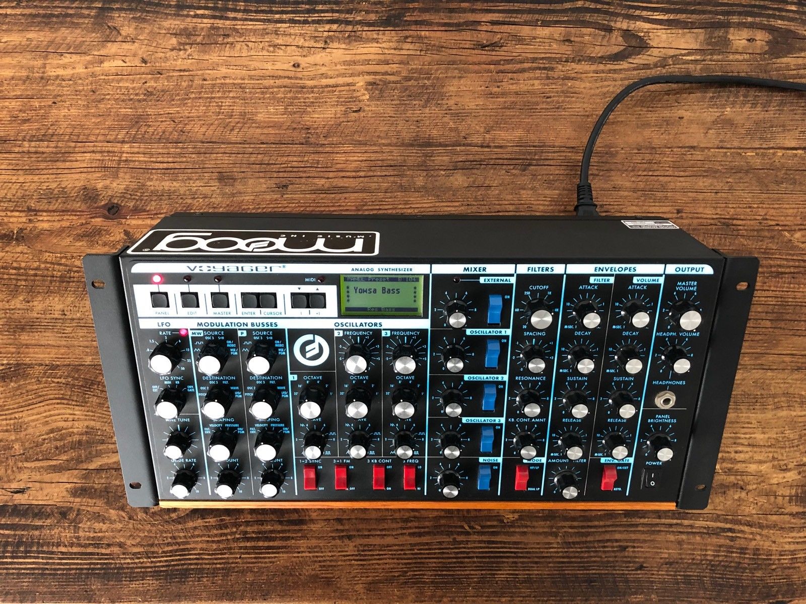 MATRIXSYNTH Moog Voyager RME Rack Mount Synthesizer. V3.5 SN 1583