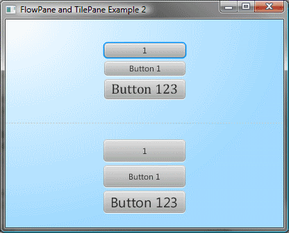 Just my 2 cents about Java: JavaFX 2.0 Layout Panes - FlowPane and TilePane