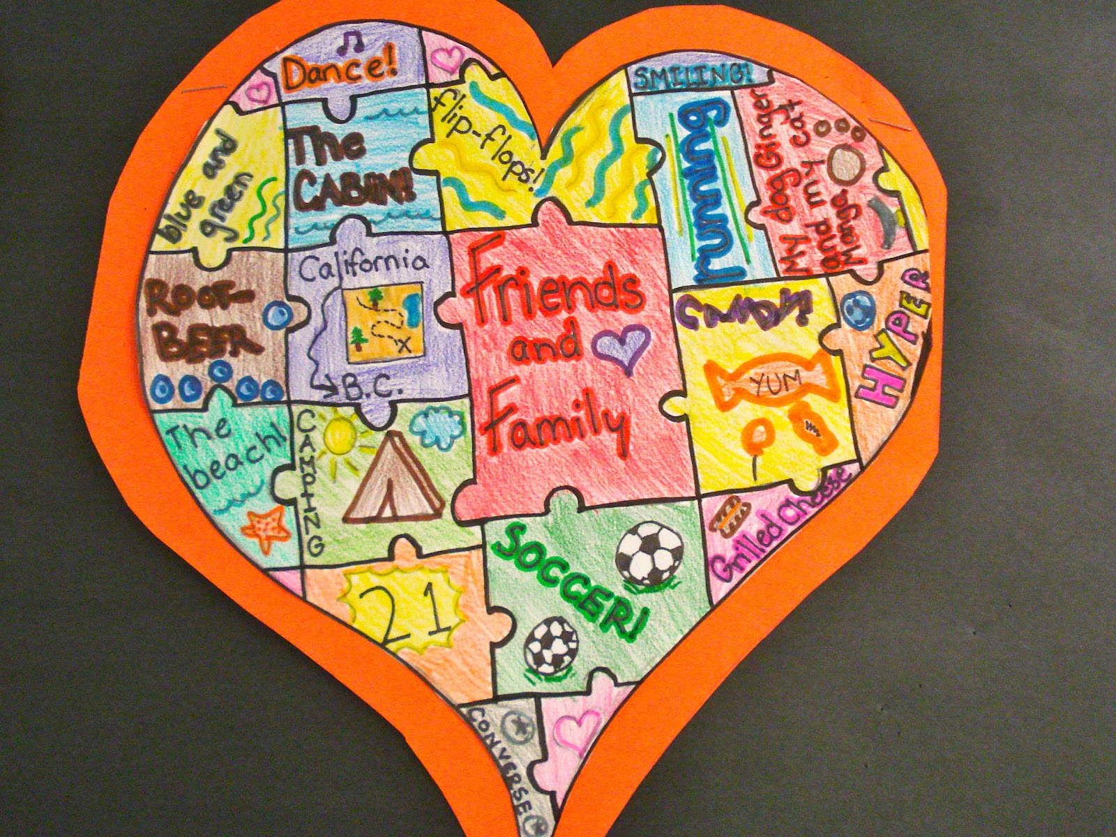 Crayons, Glitter, & Smelly Markers: Heart Maps!