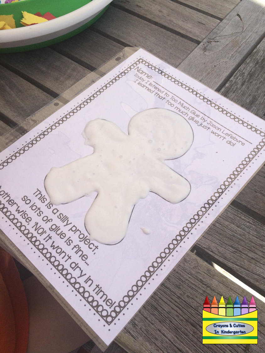 Crayons & Cuties In Kindergarten Too Much Glue! Been There, Done That!