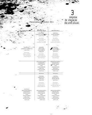 Programação do Simpósio de Artes visuais da UFSC