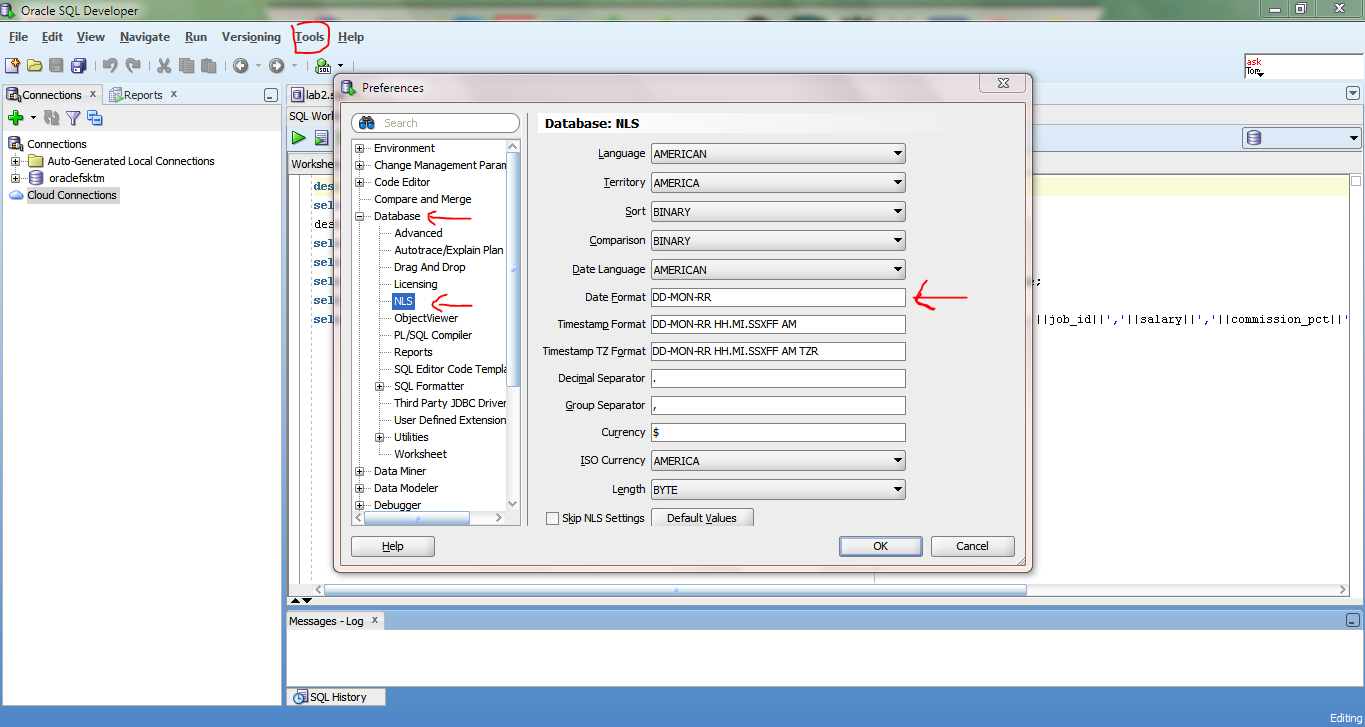 Sql Developer Settings , How To Use the SQL Developer Format SQL ...