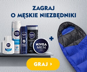 Do wygrania 160 zestawów kosmetyków NIVEA MEN Konkurs