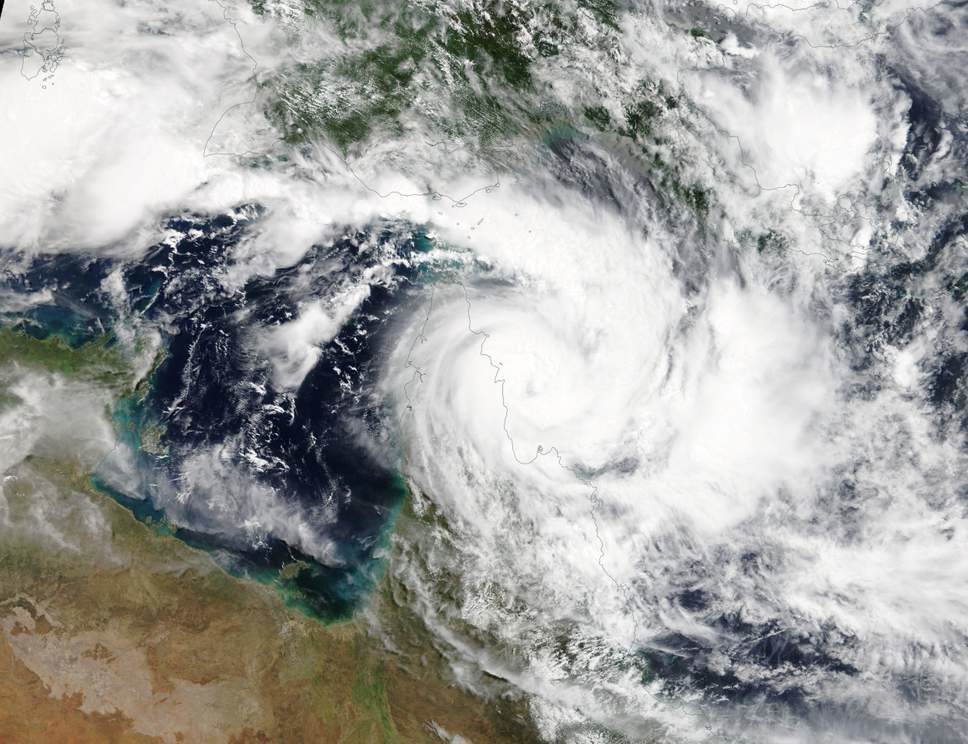 Cyclone Trevor: Largest ever evacuation under way in Australia's Northern Territory as a state of emergency declared  Cyclonetrevor1903