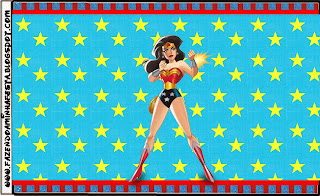 Wonder Woman, Free Printable Labels.