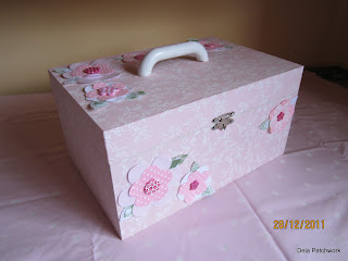 caixa revestida com tecido - deiapatchwork.blogspot.com