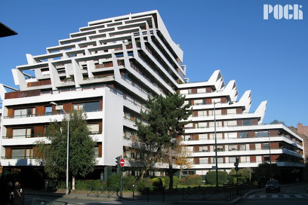 Rennes - Barre Saint-Just - Rue des Guehenno  Architecte : Georges Maillols  Construction: 1969