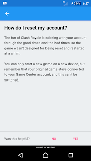How i do reset my account