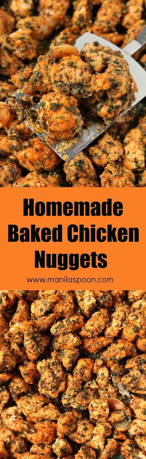 Kids and adults will both love this delicious and healthier Homemade Chicken Nuggets. Regular and gluten-free options here, too. Both are equally yummy! | manilaspoon.com