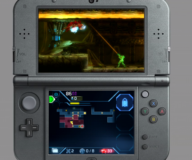 Free Aim Metroid Samus Returns free aim 360 degrees line of sight Nintendo 3DS sidescroller
