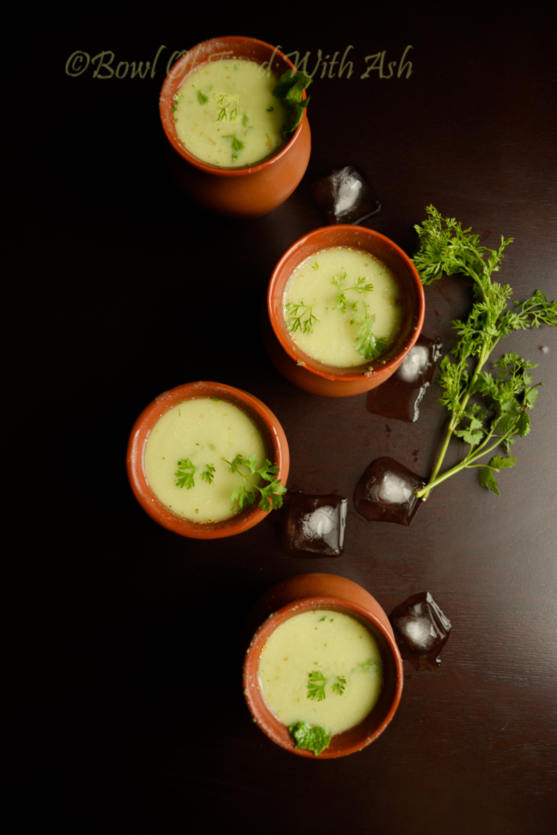 Bowl Of Food With Ash Spiced ButterMilk Recipe How to Make Masala Chaas