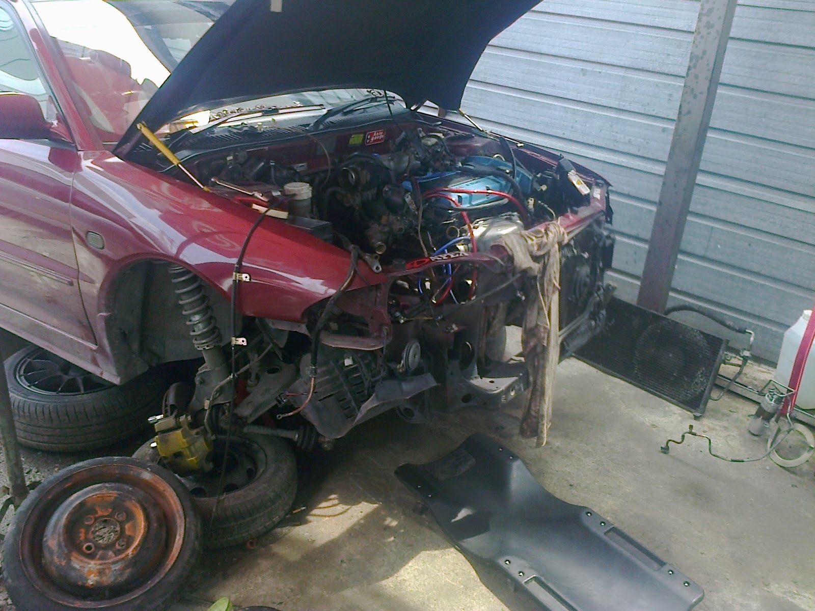 P44 Autoworks Wira Engine Bay Makeover In Progress