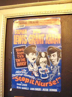 An old poster at the Adventure Golf course at Great Yarmouth's Windmill Theatre