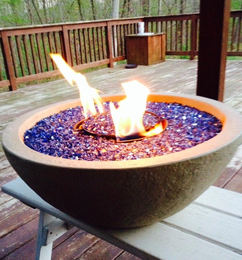 Modern in the Midwest SemiDIY Fire Bowl with Fire Glass
