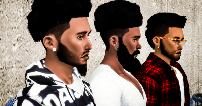 Sims 4 CC's - The Best: TS3 Nappy Fros Hair Conversions for Males by ...