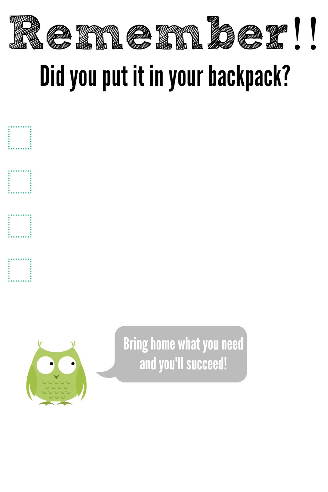 Do child forgets homework
