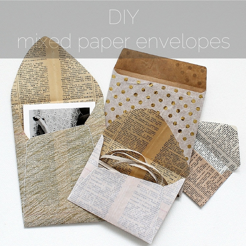 DIY Wrapping Paper Envelope Liner