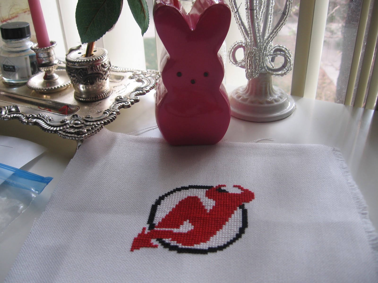 Chronicles of a cross stitching hockey fanatic: NJ Devils Playoffs Finish