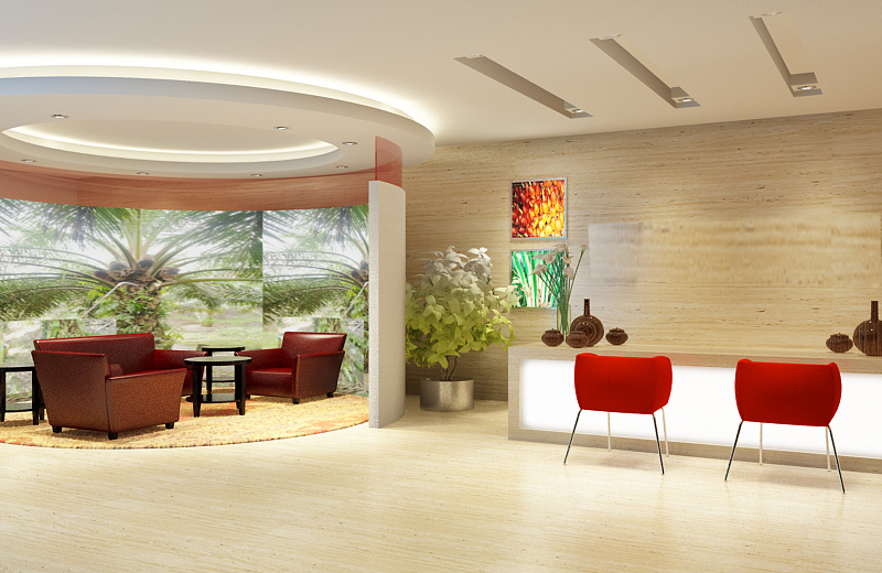 Prasetyo's Design Journal Reception Area for Corporate Office
