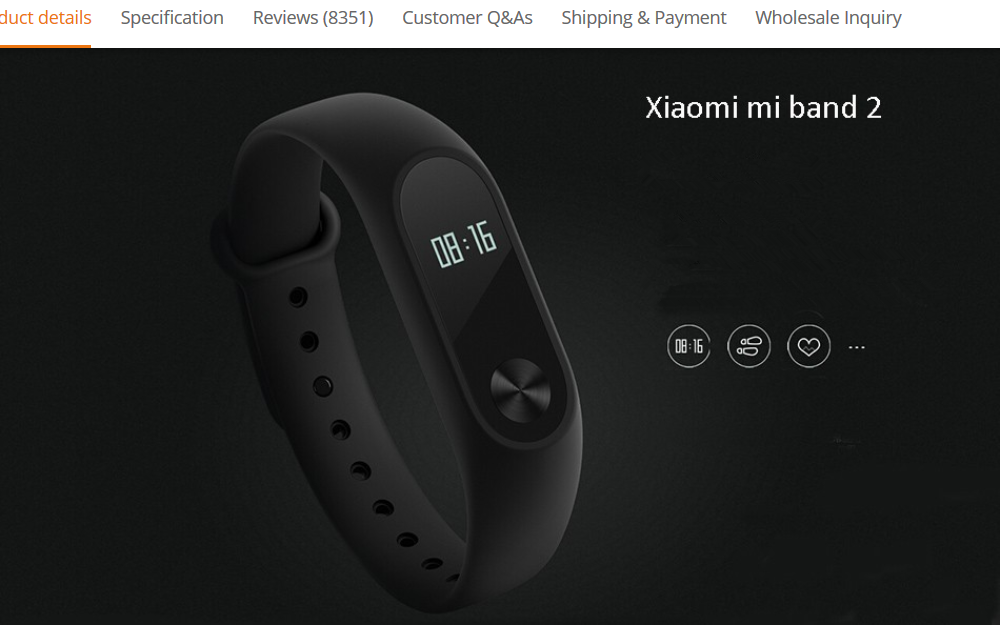 xiaomi band 3 smartwatch