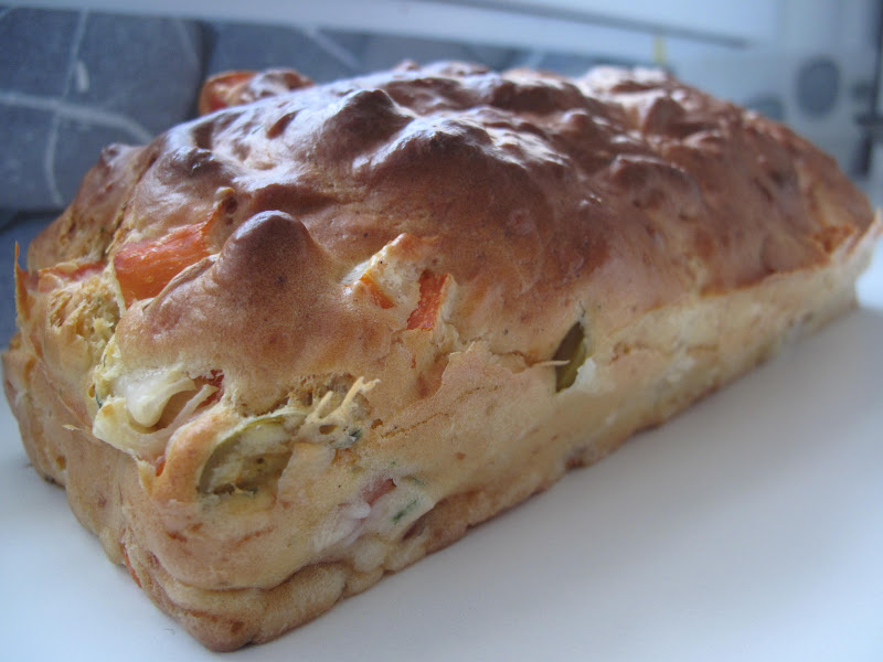 Gourmandises HomeCooked CAKE de la semaine Cake Surimi Tomates Olives