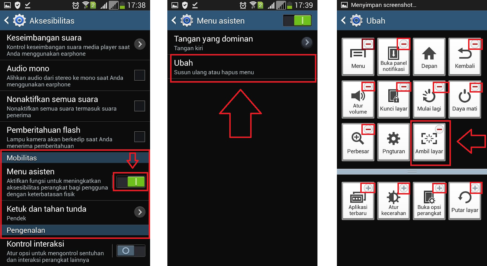 Cara Screenshot Ambil Layar Tanpa Tombol Di HP Samsung Ini Tips Ngeblog