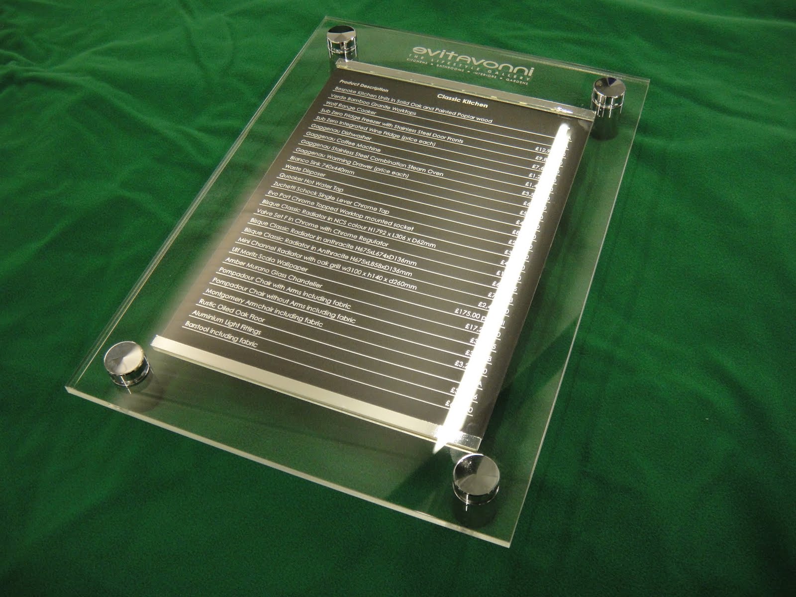 Signage work by Creative Sign and Design Ltd, Warwickshire Perspex