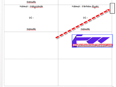 cara print label undangan