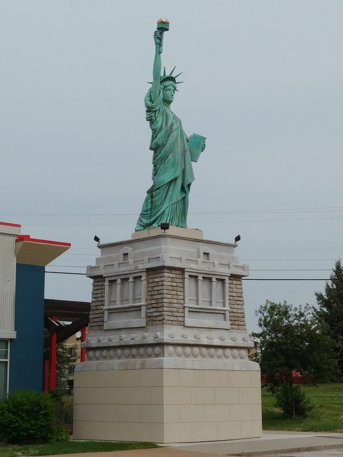 The Adventures of Blogger Mike Mini Statue of Liberty Rapid City, SD