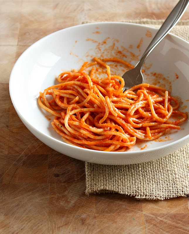 Vanilla Clouds and Lemon Drops Tomato & Vodka Spaghetti