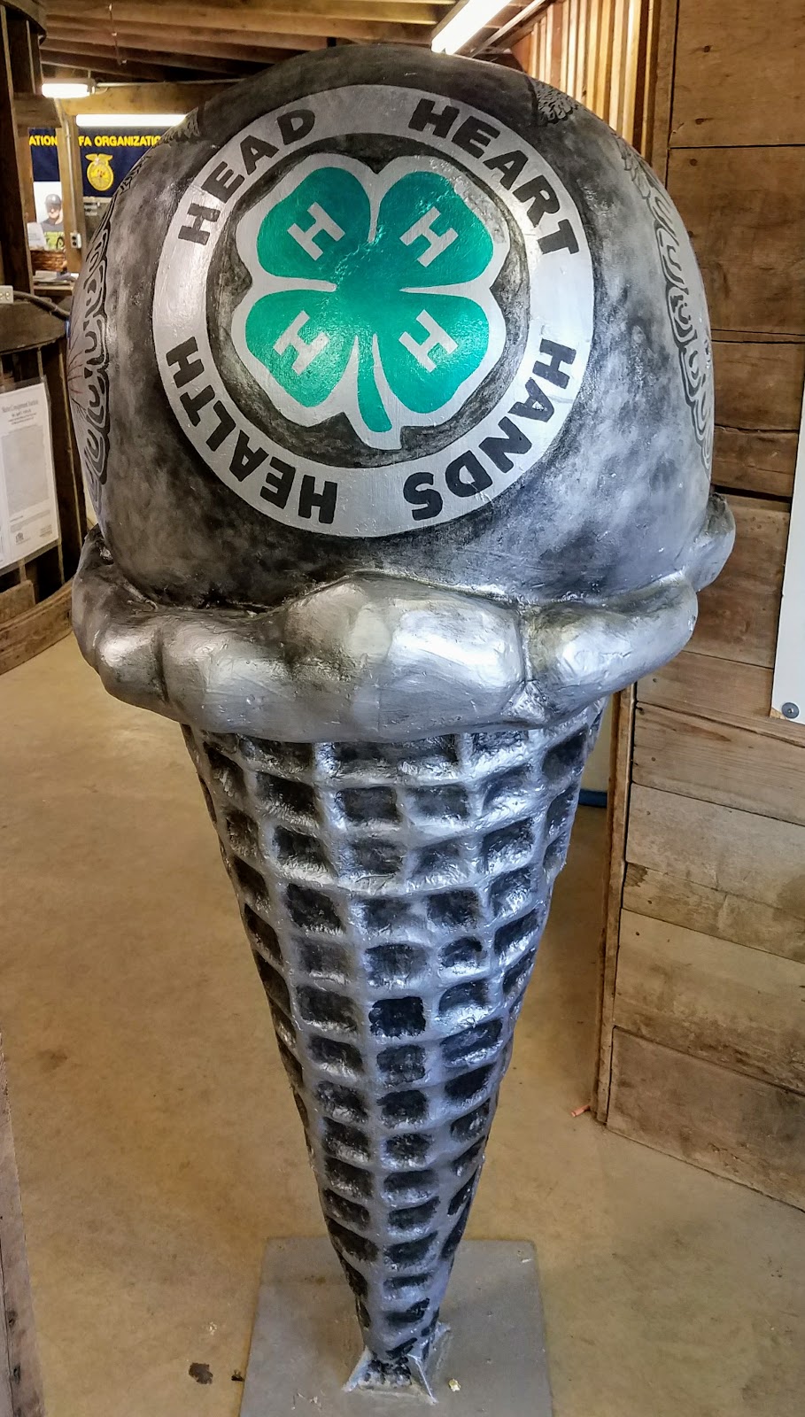 History and Culture by Bicycle Le Mars Ice Cream Cone Sculptures FFA/4H