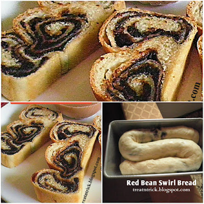 Red  Bean Swirl Bread Recipe @ treatntrick.blogspot.com