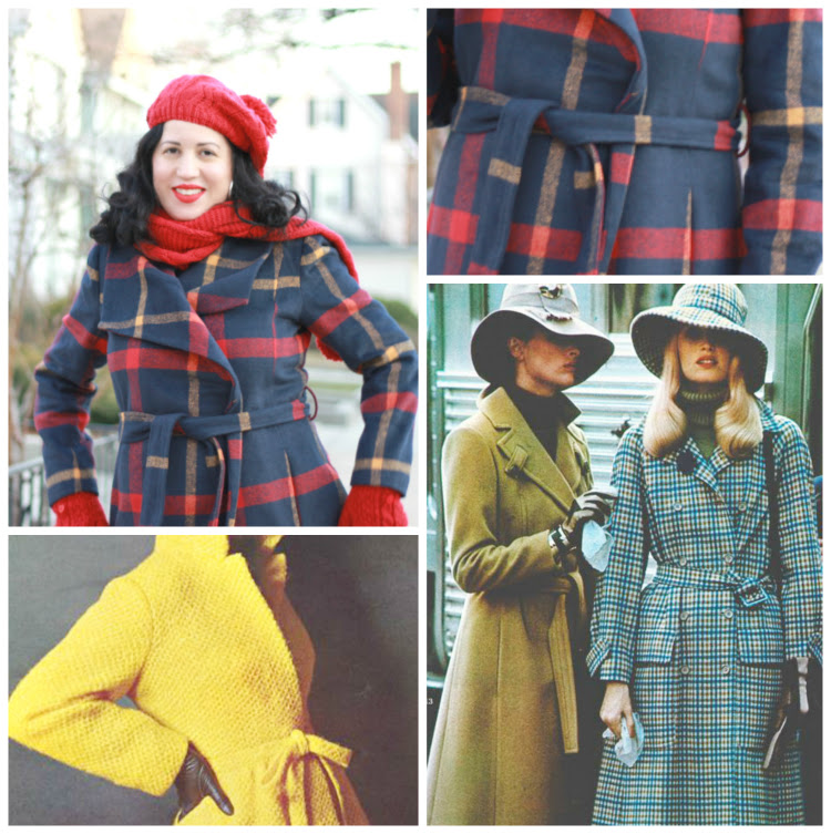 A Vintage Nerd, Retro Fashion Blog, Retro Lifestyle Blog, Modcloth Plaid Coat, Retro Winter Fashion Inspiration