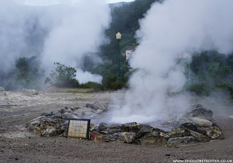 Volcanic Complex of Geothermal Springs in Furnas, Azores