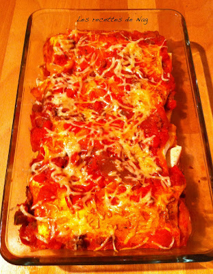 recettes plats Enchiladas au boeuf