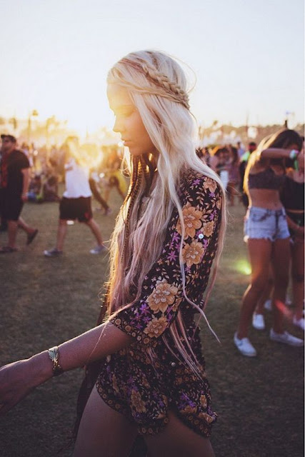 Floral Print Romper + Fringe Bag - Coachella Style Festival Fashion