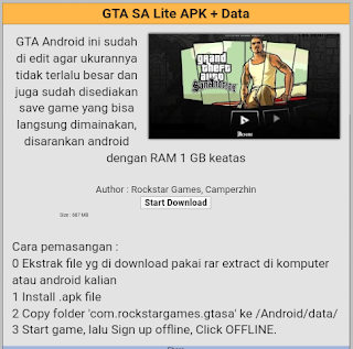 download gta lite indonesia apk+data