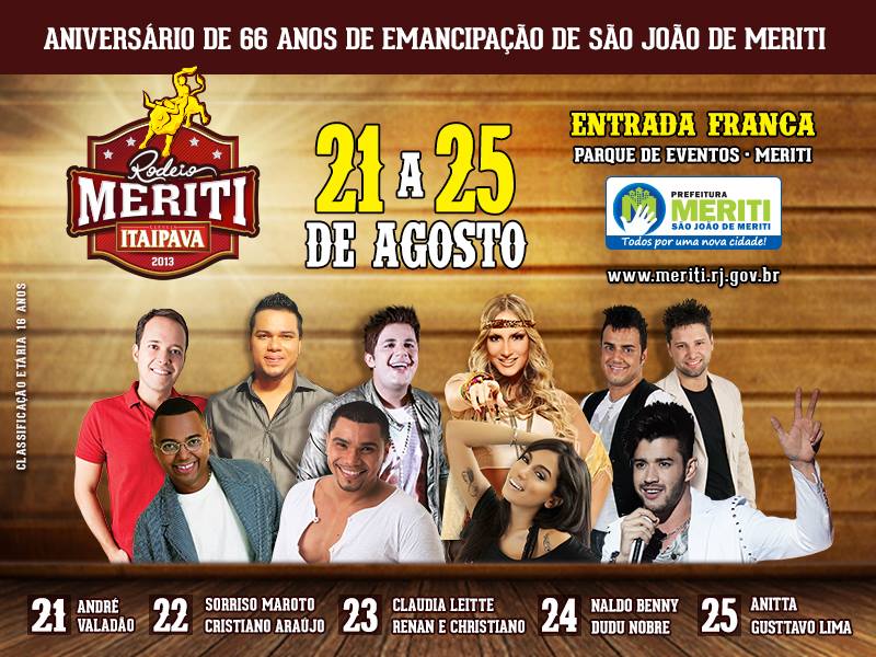 INFORMATIVO RIO Aniversário de São João de Meriti, RJ, tem rodeio e shows gratuitos INFORMATIVO RIO Aniversário de São João de Meriti, RJ, tem rodeio e shows gratuitos