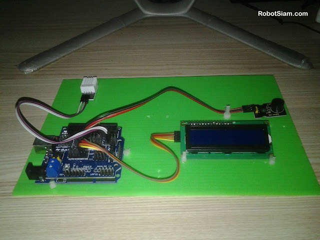 มินิโปรเจค Arduino วัดอุณหภูมิด้วย DHT22 และการแจ้งเตือนโดย Buzzer